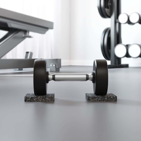 vidaXL Gumená valec Čierna Guma