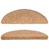 vidaXL Schodov&eacute; rohože 10 ks 56x17x3 cm b&eacute;žov&eacute;, polkruhov&eacute;