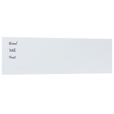 vidaXL Nástenná magnetická tabuľa biela 100x30 cm tvrdené sklo