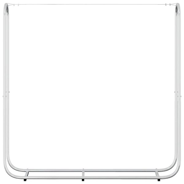 vidaXL Reg&aacute;l na krbov&eacute; drevo 150x25x150 cm, pozinkovan&aacute; oceľ