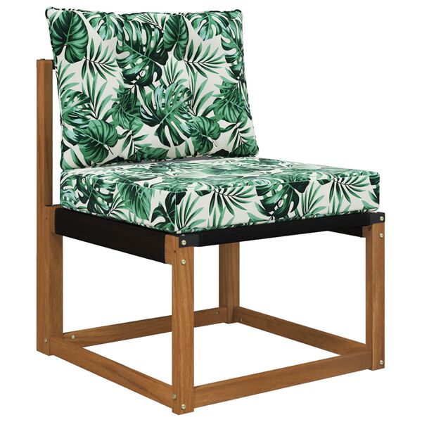 vidaXL Vank&uacute;&scaron; na vonkaj&scaron;iu pohovku 2 pcs Vzor listov Polyester