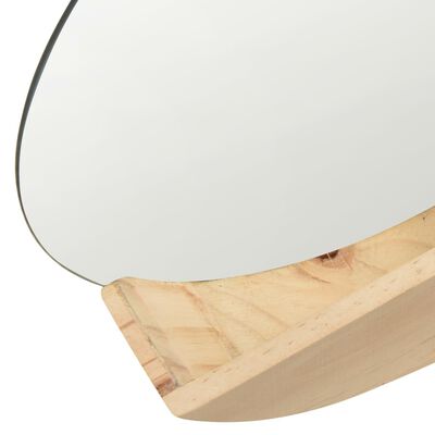 vidaXL Nástenné zrkadlo z masívneho borovicového dreva 35 cm
