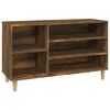 vidaXL Botn&iacute;k dymov&yacute; dub 102x36x60 cm spracovan&eacute; drevo