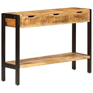 vidaXL Pr&iacute;born&iacute;k z mangov&eacute;ho dreva s 3 z&aacute;suvkami 110x35x75 cm