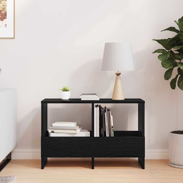 vidaXL Reg&aacute;l na časopisy Čierny dub 68,5 x 30 x 45 cm