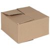vidaXL Skladac&iacute; box s &uacute;ložiskom 50 ks Pr&iacute;rodn&aacute; 15 x 15 x 8 cm Kart&oacute;n