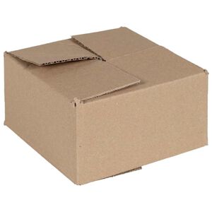 vidaXL Skladac&iacute; box s &uacute;ložiskom 50 ks Pr&iacute;rodn&aacute; 15 x 15 x 8 cm Kart&oacute;n