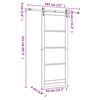 vidaXL Posuvn&eacute; dvere ORKDAL Biela 83 x 232 cm Mas&iacute;vne borovicov&eacute; drevo
