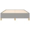 vidaXL Posteľ bez matraca bledosivý 140x190 cm látka