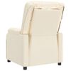 vidaXL Masážne kreslo, krémové, umelá koža