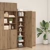 vidaXL Highboard 2 pcs Remeseln&yacute; dub 50 x 42,5 x 185 cm