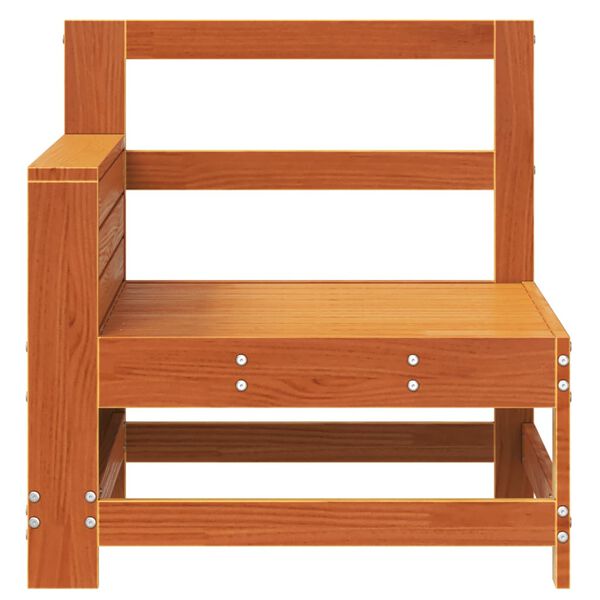 vidaXL Z&aacute;hradn&aacute; pohovka s opierkou ruky voskov&aacute; 69x62x70,5 cm borovica