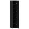 vidaXL Highboard 2 pcs Čierny dub 30 x 42,5 x 185 cm