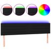 vidaXL Čelo postele s LED čierne 160x5x78/88 cm l&aacute;tka