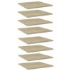 vidaXL Pr&iacute;davn&eacute; police 8 ks, dub sonoma 40x40x1,5 cm, drevotrieska