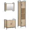 vidaXL Set kabinetov do k&uacute;peľne 3 ks Dub sonoma 40 x 36 x 181 cm