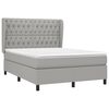 vidaXL Boxspring posteľ s matracom bledosiv&aacute; 140x200 cm l&aacute;tka