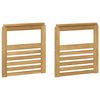 vidaXL Modul opierok r&uacute;k 2 pcs Biela 59 x 6 x 61 cm