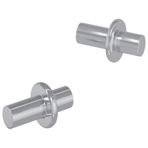 vidaXL Policov&aacute; klin 2 ks Strieborn&aacute; 8,6 x 8,6 x 14,6 mm Oceľ