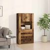 vidaXL Highboard Star&eacute; drevo 80 x 33 x 150 cm Kompozitn&eacute; drevo