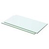vidaXL Poličky 2 ks panel z priehľadn&eacute;ho skla 50x20 cm
