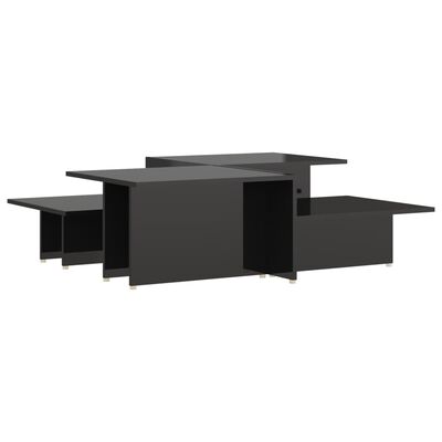 vidaXL Konferenčné stolíky 2 ks, lesklé čierne 111,5x50x33 cm