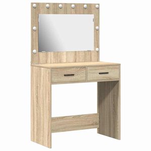 vidaXL Toaletn&yacute; stol&iacute;k Sonoma dub 78,5 x 41 x 135 cm Kompozitn&eacute; drevo