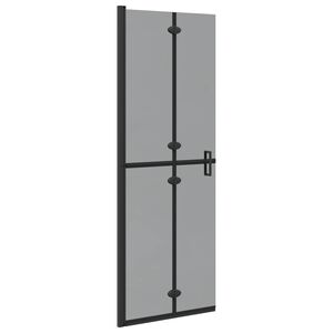 vidaXL R&aacute;m pre sprchu bez dver&iacute; Čierna 70 x 6,5 x 190 cm
