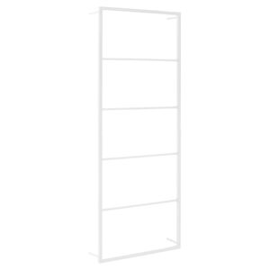vidaXL Ve&scaron;iak na uter&aacute;ky biely 45x10x115 cm oceľov&yacute;