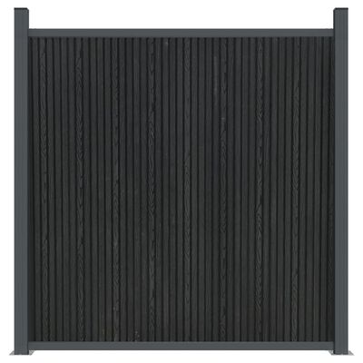 vidaXL Plotový panel, WPC, sivý 173x186 cm