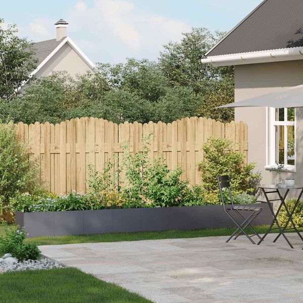 vidaXL kvetin&aacute;č antracit 360x40x40 cm Oceľ valcovan&aacute; za studena