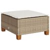 vidaXL z&aacute;hradn&aacute; stolička s vank&uacute;&scaron;om b&eacute;žov&aacute; 63,5x56x32 cm Poly ratan
