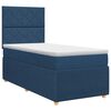 vidaXL Posteľ boxspring s matracom Modr&aacute; 90 x 190 cm L&aacute;tka