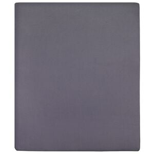 vidaXL Priliehav&eacute; prestieradlo Jersey antracitov&eacute; 90x200 cm bavlna