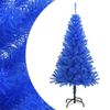 vidaXL Umel&yacute; vianočn&yacute; stromček so stojanom, modr&yacute; 120 cm, PVC