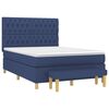 vidaXL Boxspring posteľ s matracom modr&yacute; 140x190 cm l&aacute;tka