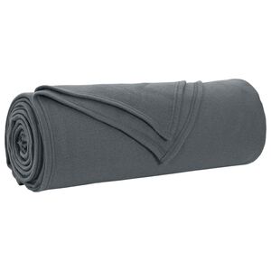 vidaXL Deky Tmavosiv&aacute; 210 x 140 cm 0.41 kg Fl&iacute;s