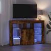 vidaXL Rohov&yacute; LED TV kabinet Dymov&aacute; dub 100x40x68cm Kompozitn&eacute; drevo