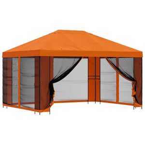 vidaXL Z&aacute;hradn&yacute; alt&aacute;nok so bočn&yacute;mi stenami 4 &times; 3 m Oranžov&aacute;