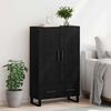 vidaXL Highboard Čierny dub 69,5 x 30 x 115 cm Kompozitn&eacute; drevo