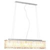 vidaXL Stropn&aacute; lampa s kri&scaron;t&aacute;ľov&yacute;mi kor&aacute;lkami strieborn&aacute; 104 cm E14