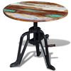 vidaXL Pr&iacute;ručn&yacute; stol&iacute;k, recyklovan&yacute; mas&iacute;v, liatina 60x(42-63) cm