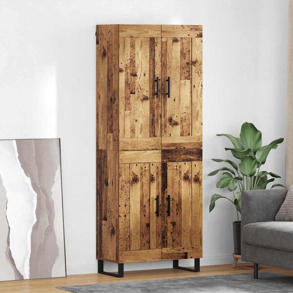 vidaXL Highboard Star&eacute; drevo 69,5 x 34 x 180 cm Kompozitn&eacute; drevo