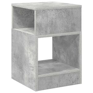 vidaXL Koncov&yacute; st&ocirc;l Bet&oacute;nov&aacute; &scaron;ed&aacute; 30,5 x 30 x 45 cm Kompozitn&eacute; drevo