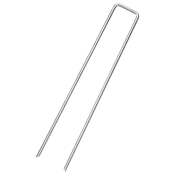 vidaXL Stanov&eacute; kol&iacute;ky v tvare U 50 ks 20x3,5 cm pozinkovan&aacute; oceľ