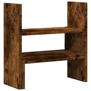 vidaXL Stolov&yacute; organiz&eacute;r nastav. dymov&yacute; dub 40x17x41 cm kompozit.drevo