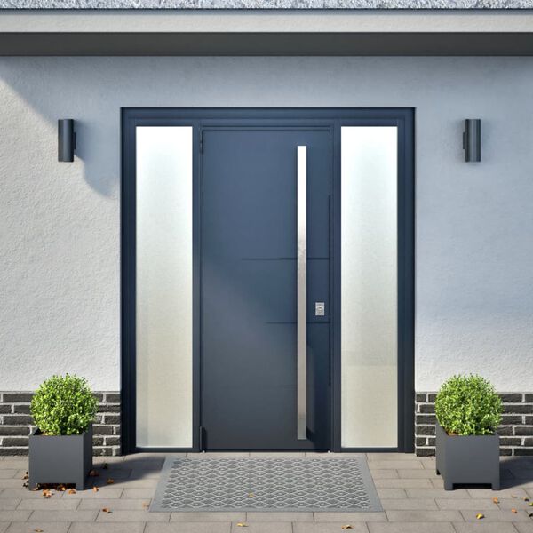 vidaXL Záhradné kvetináče 2 ks, antracitové 30x30x30 cm, oceľ