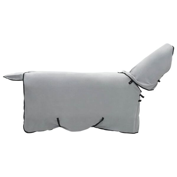 vidaXL Pl&aacute;&scaron;ť pre kone Pln&aacute; svetlo&scaron;ed&aacute; a ružov&aacute; Polyester