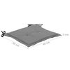 vidaXL Podložky na z&aacute;hradn&eacute; stoličky 2 ks, čierno siv&eacute; 50x50x3 cm
