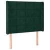 vidaXL Čelo postele so z&aacute;hybmi tmavosiv&eacute; 93x16x118/128 cm zamat